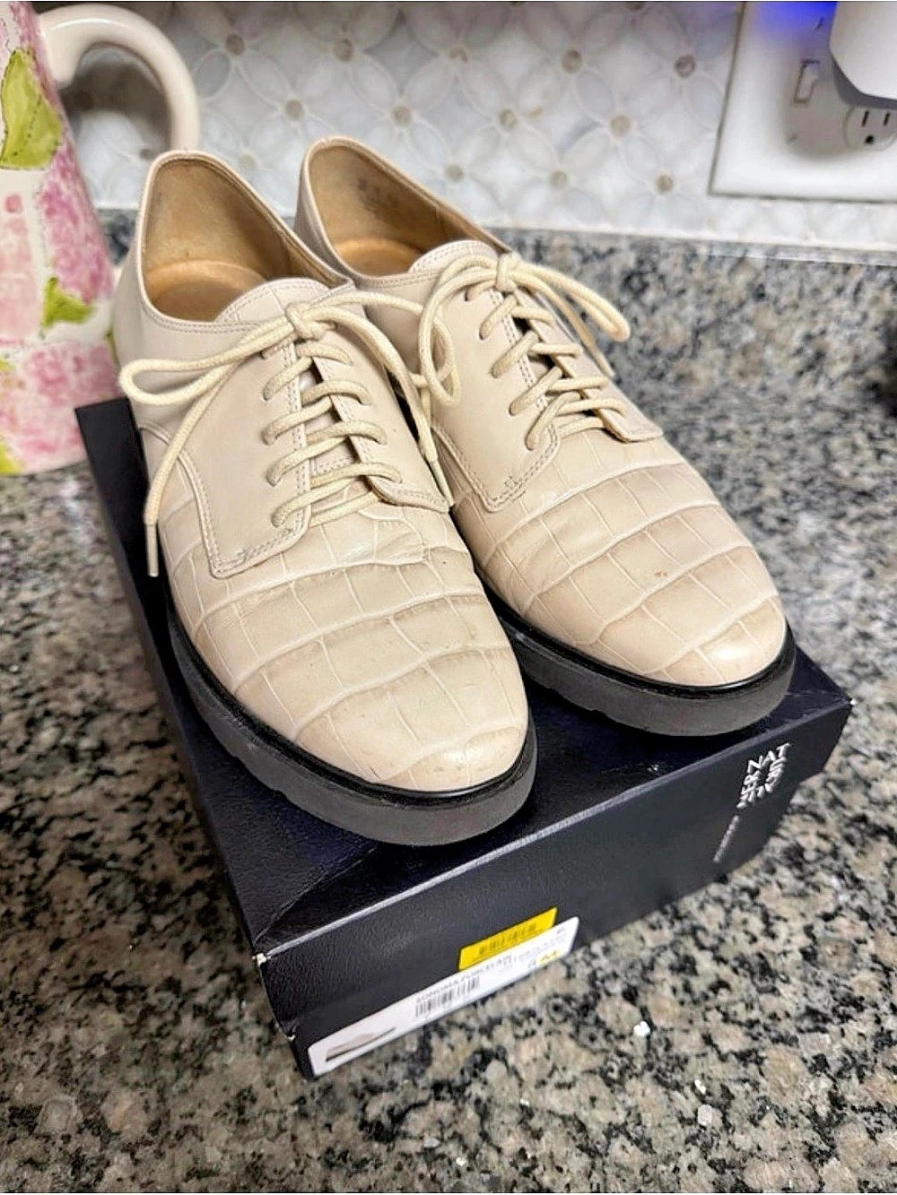 Naturalizer Jacie Platform Oxford Cream US 8 M